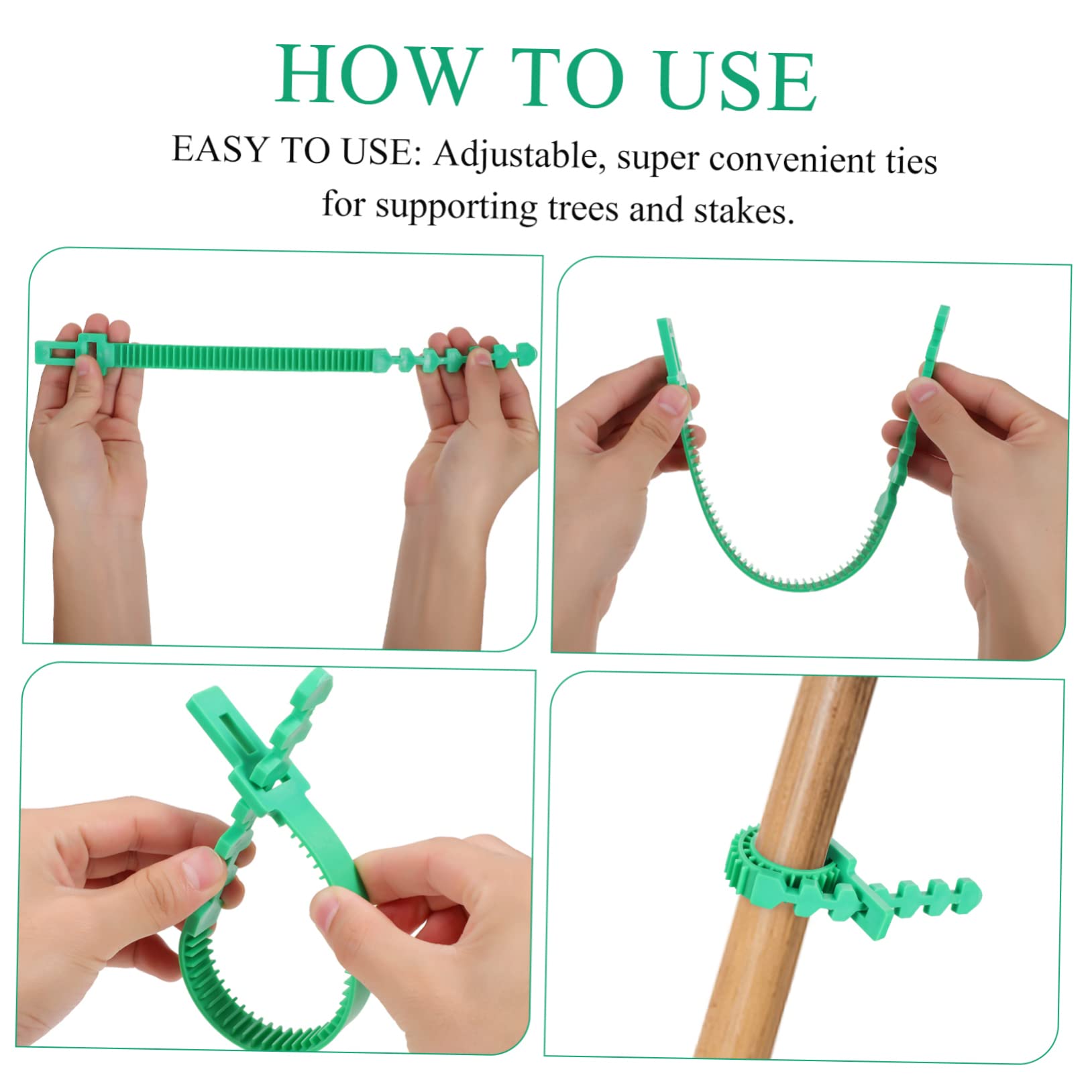 Toddmomy 3 Set Cinghie Fissaggio per Regolabili per Sostenere Piante E Rami Strumenti Giardinaggio per Stabilizzare E Legare E Fili 18 Pezzi*3