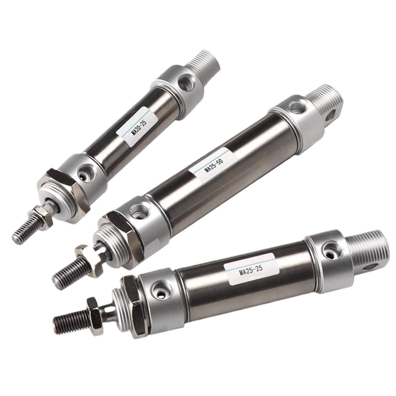 Siłownik pneumatyczny ze stali nierdzewnej MA25 mm średnica wewnętrzna 25~500 mm, skok dwustronnego działania z magnesem (Stroke 450)