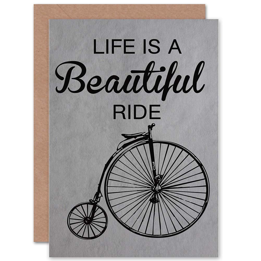 Penny Farthing Beautiful Blank Greeting Card With Envelope