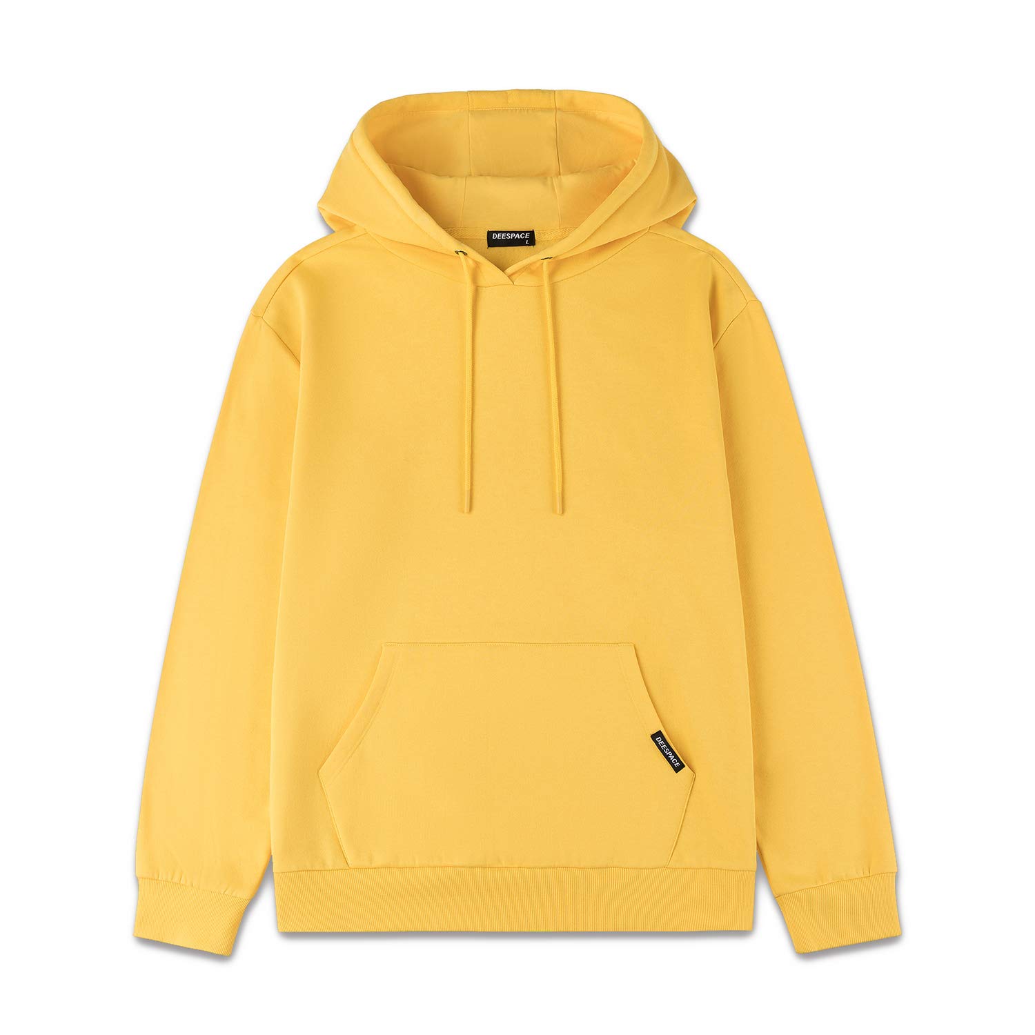 DEESPACEMen's Sweatshirts Soft Brushed Fleece Hoodie Pull on Sweatshirts Drawsting Hooded Sweatshirt (S-3XL)