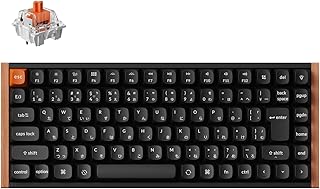 【国内正規品】Keychron K2 Maxスペシャルエディション QMK ワイヤレス カスタム・メカニカルキーボード 、75%レイアウト、2.4GHz・Bluetooth無線・有線/QMKプログラム/White LEDライト/Silent K Pro静音スイッチ/ホットスワップ/ウッド＋アルミフレーム/Mac Win (JISレイアウト, Keychron Silent K Pro赤軸)