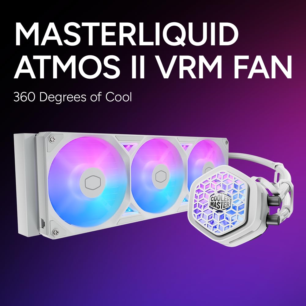 Cooler Master ML 360 Atmos II VRM Fan ARGB CPU Liquid Cooler