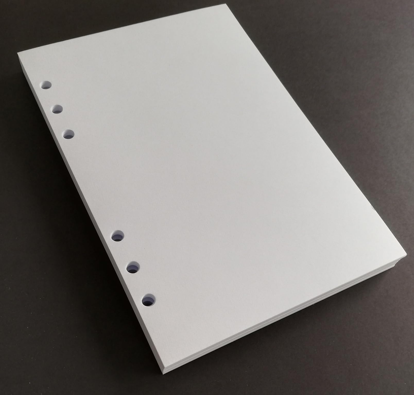 Papier épais 120 g/m² 100 feuilles blanches A5 6 trous 14,5 x 20,5 cm pour agenda 6 anneaux