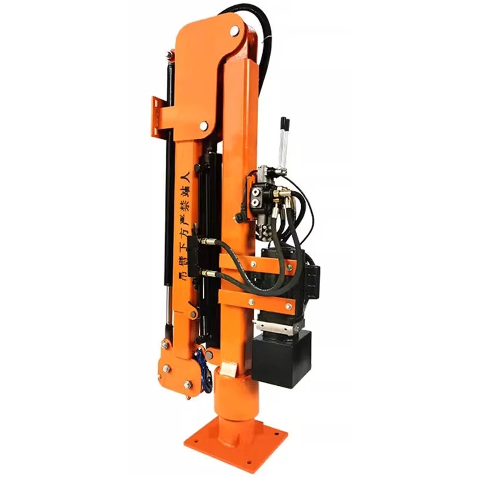 AYCDL Household Electric Hoist Lifting All Electric Wireless Remote Control 1 Ton Small Truck Crane Hydraulic Vehicle Rotation,24V-1T-Electric-1000KG