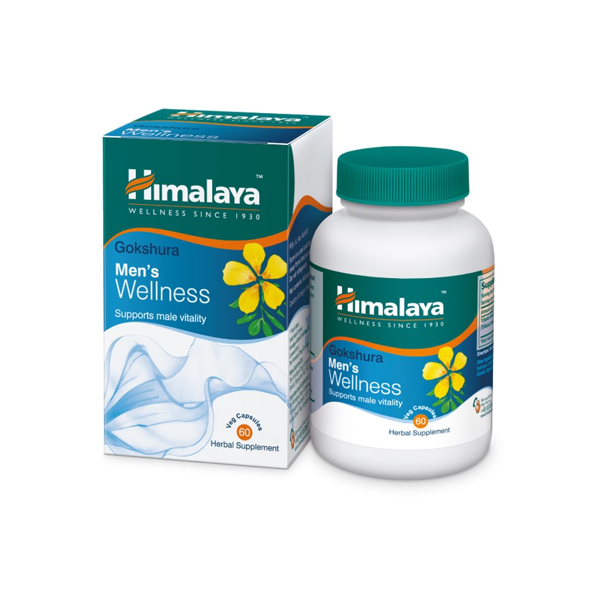 Himalaya Tribulus 60 Veg Capsules; Natural Men's Health Support; Vigor ; Boosts Vitality and Drive