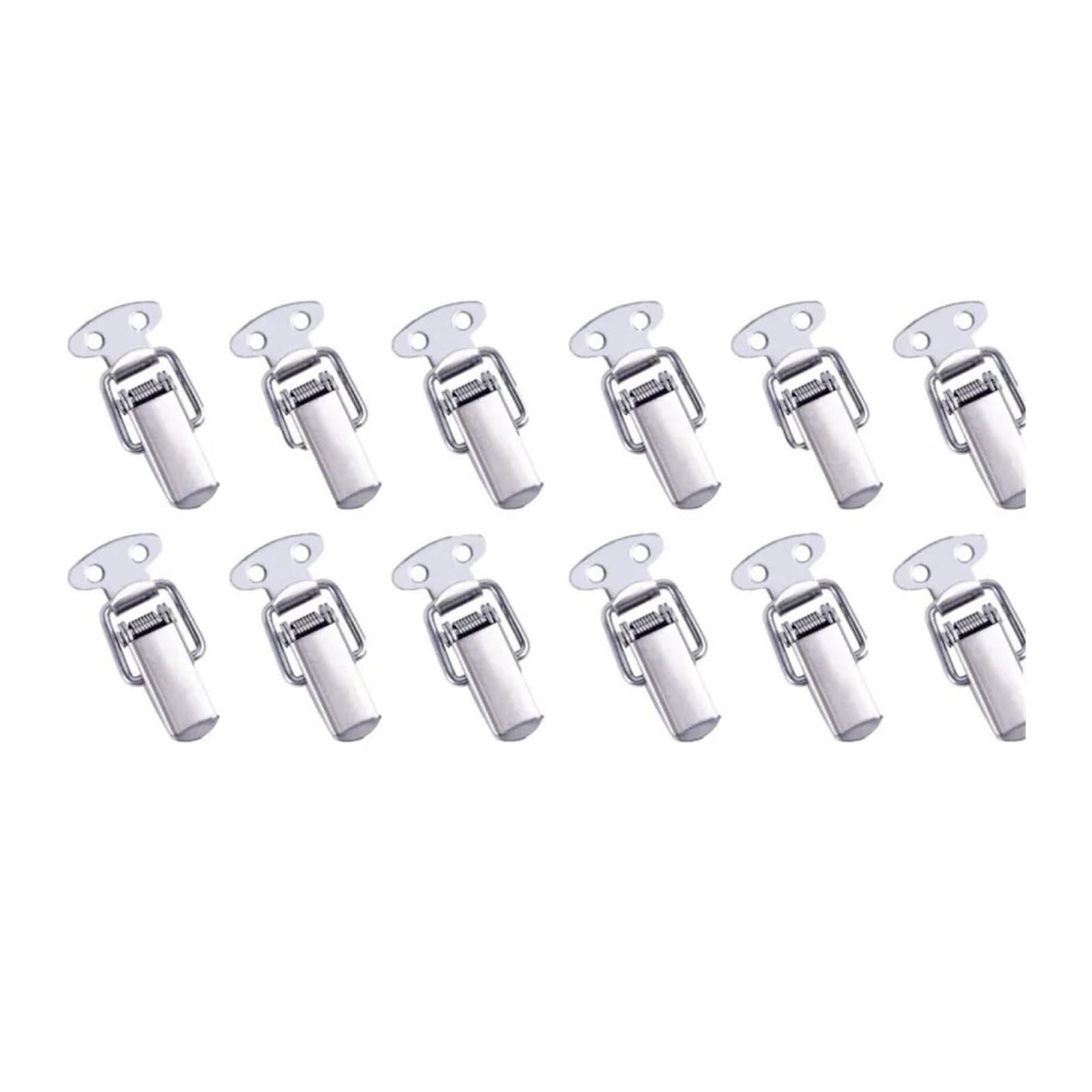 12pcs Toggle Latches Spring Loaded Clamp Clip Case Box Latch Catch Tension Lock Lever Clasp Closures Crate Snap for Boxes v