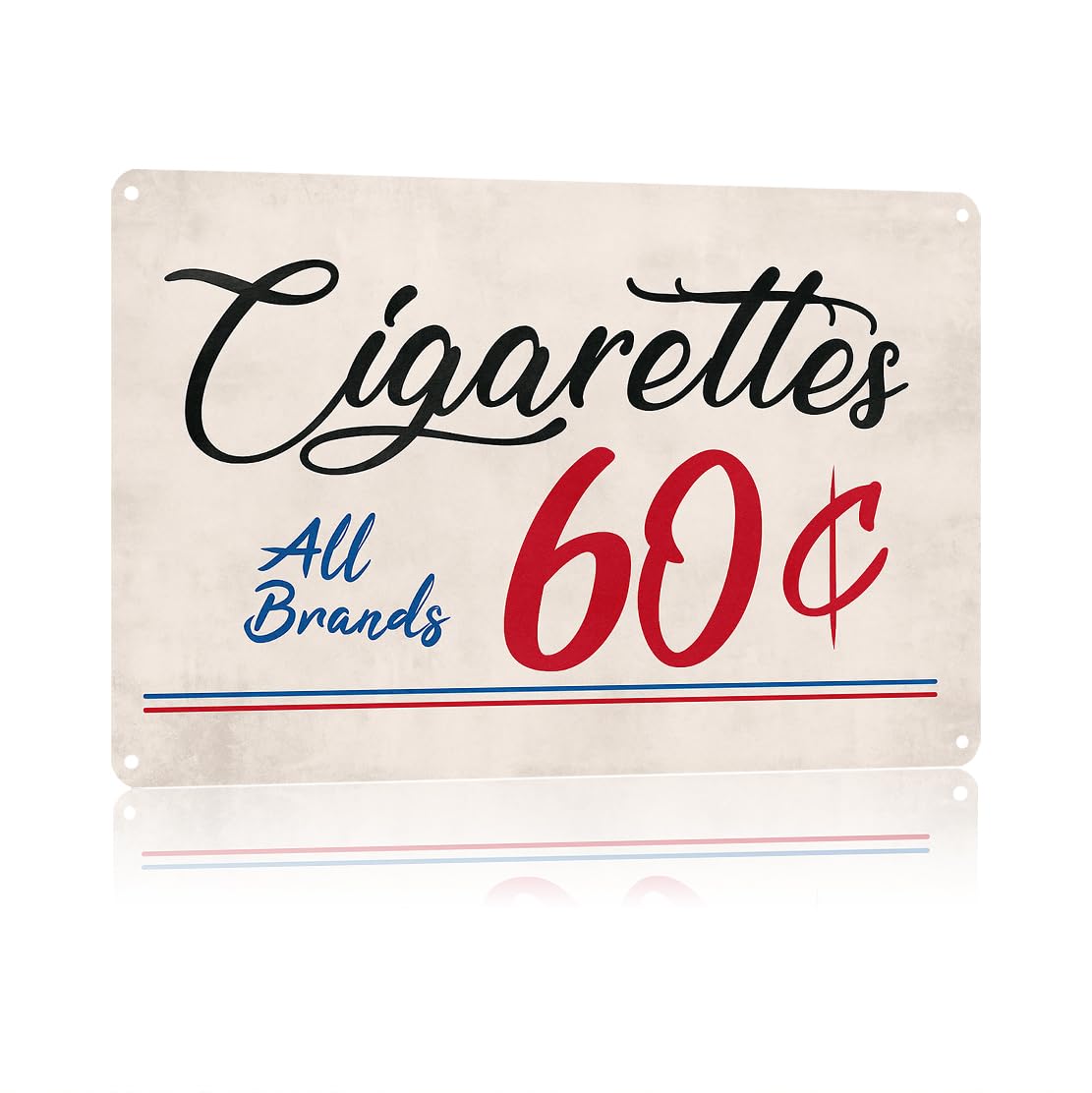 KWQDOZF Funny Metal Signs Posters CIGARETTES Sign Wall Art for Yard Outdoor Lawn Garden Home Decor 8X12inch