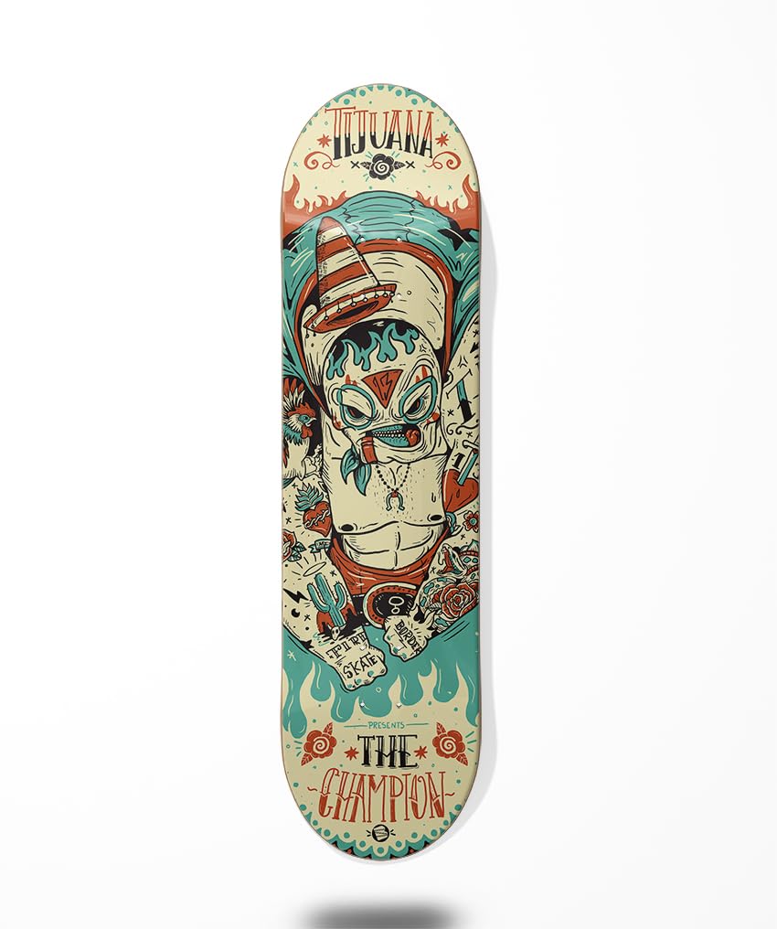 Border Skateboard Skateboard Deck Planche - Tijuana Blue 8.125