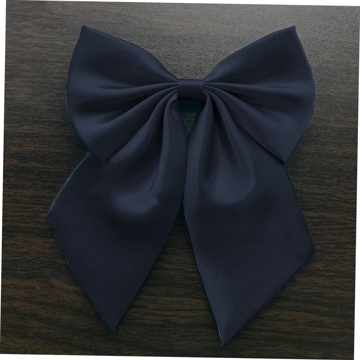 TOVINANNA 2Pcs Adjustable Navy Bow Tie for Graduation Unisex Photo Props Festive Accessory for Men and Women for Senior Year Celebrations
