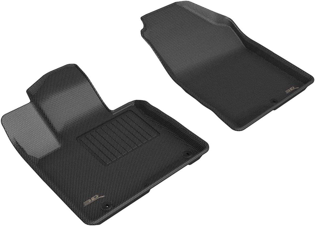 3D MAXpider Custom Fit Kagu Floor Mat (Black) Compatible with Hyundai Tucson/Tucson Hybrid 2022-2026 - Front Row