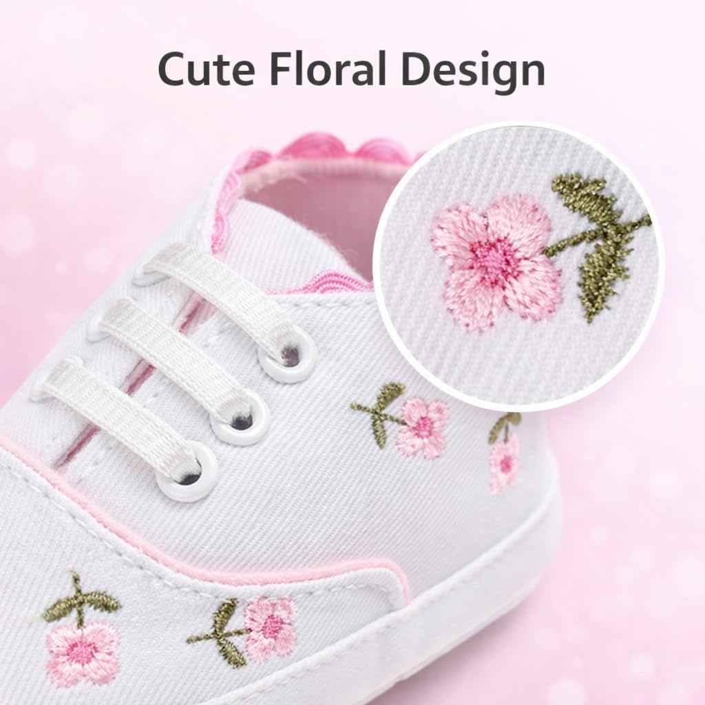 Baby Boy Girl Canvas Sneakers 6 12 18 Months Infant First Walker Shoes