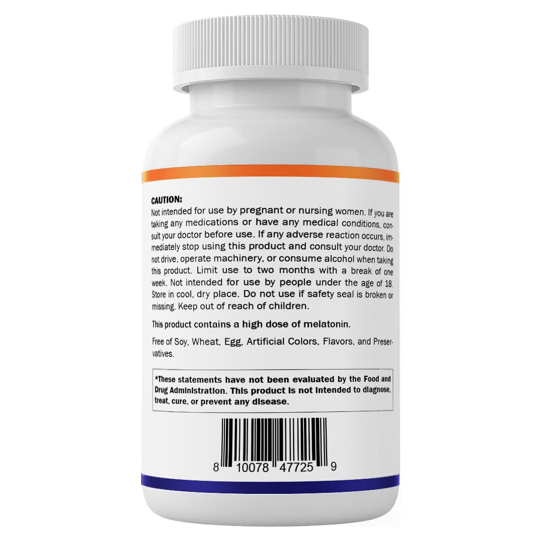 Vitamatic Melatonin 12 mg – Natural Berry Flavor – 300 Fast Dissolve Tablets – Formulated by Healthcare Professionals – Non-GMO, Gluten Free — Amazon image 9