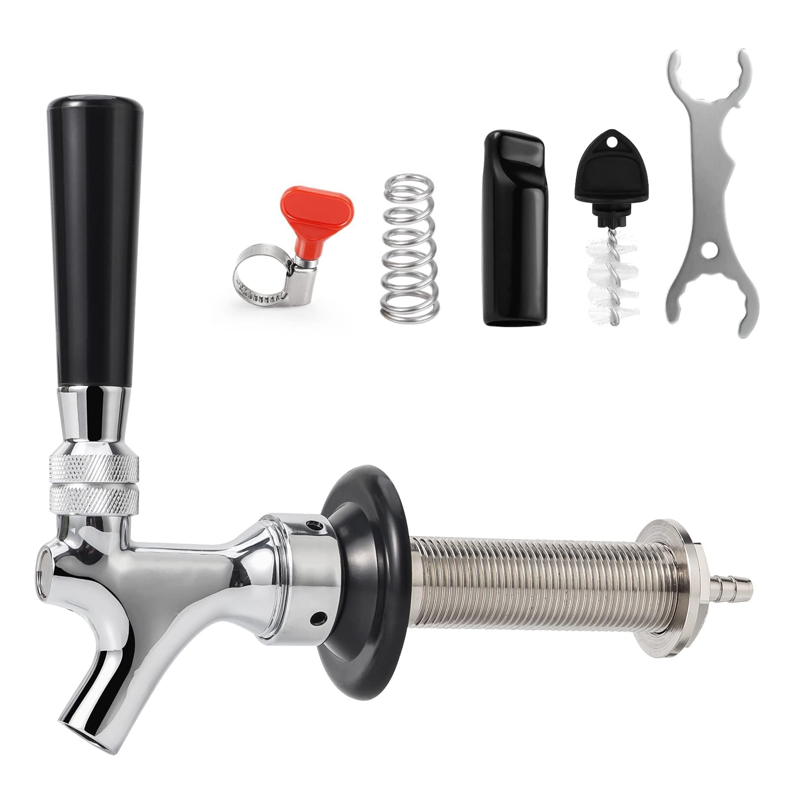 Amazon.com: Dbgogo 4-1/8'' Draft Beer Faucet Shank, 1/4'' Beer