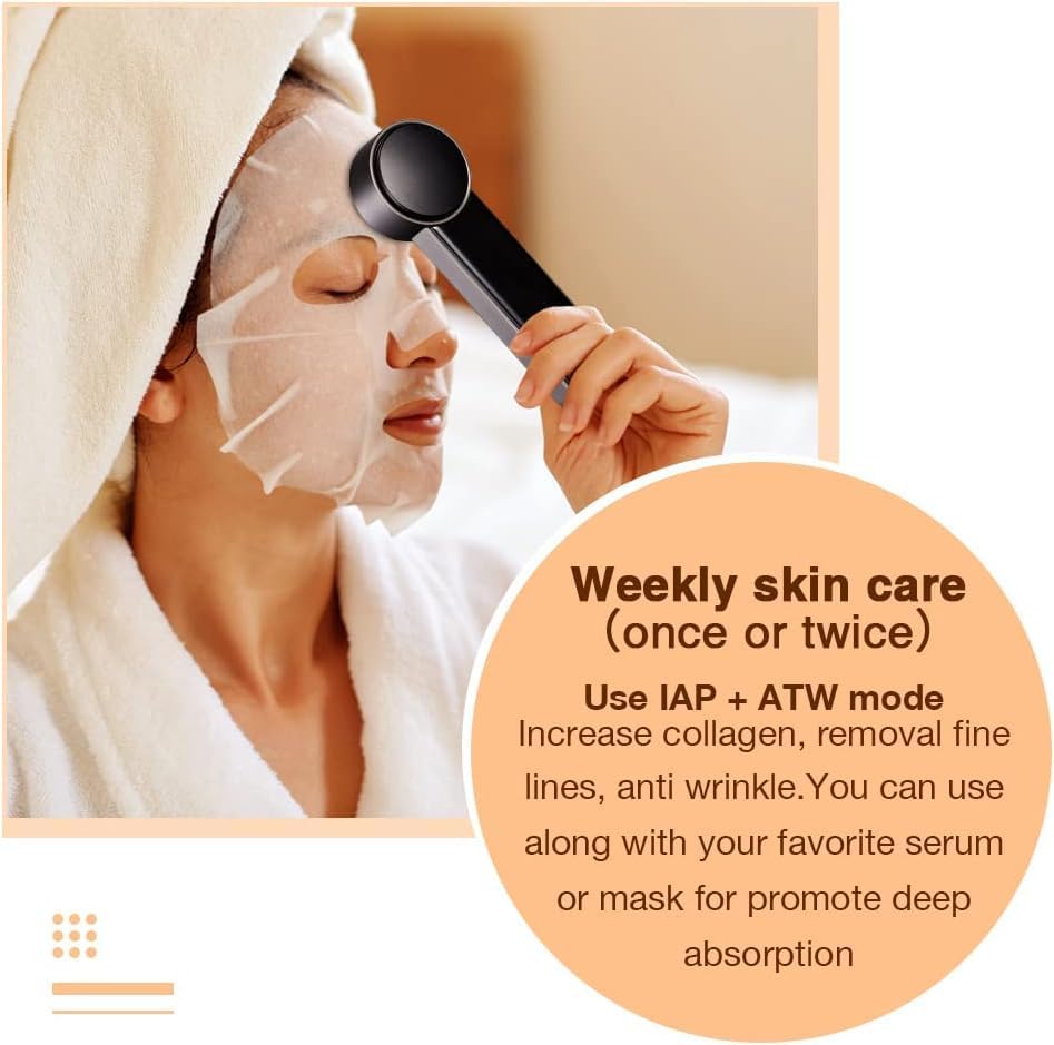 Skin Tightening Device | 6 in 1 Radio Frequency Skin Tightening Device | Professional Face Tightening | Lifting | Wrinkle Reducing | Depuff | Absorb | at Home RF Anti Aging Face Beauty Device - Image 5