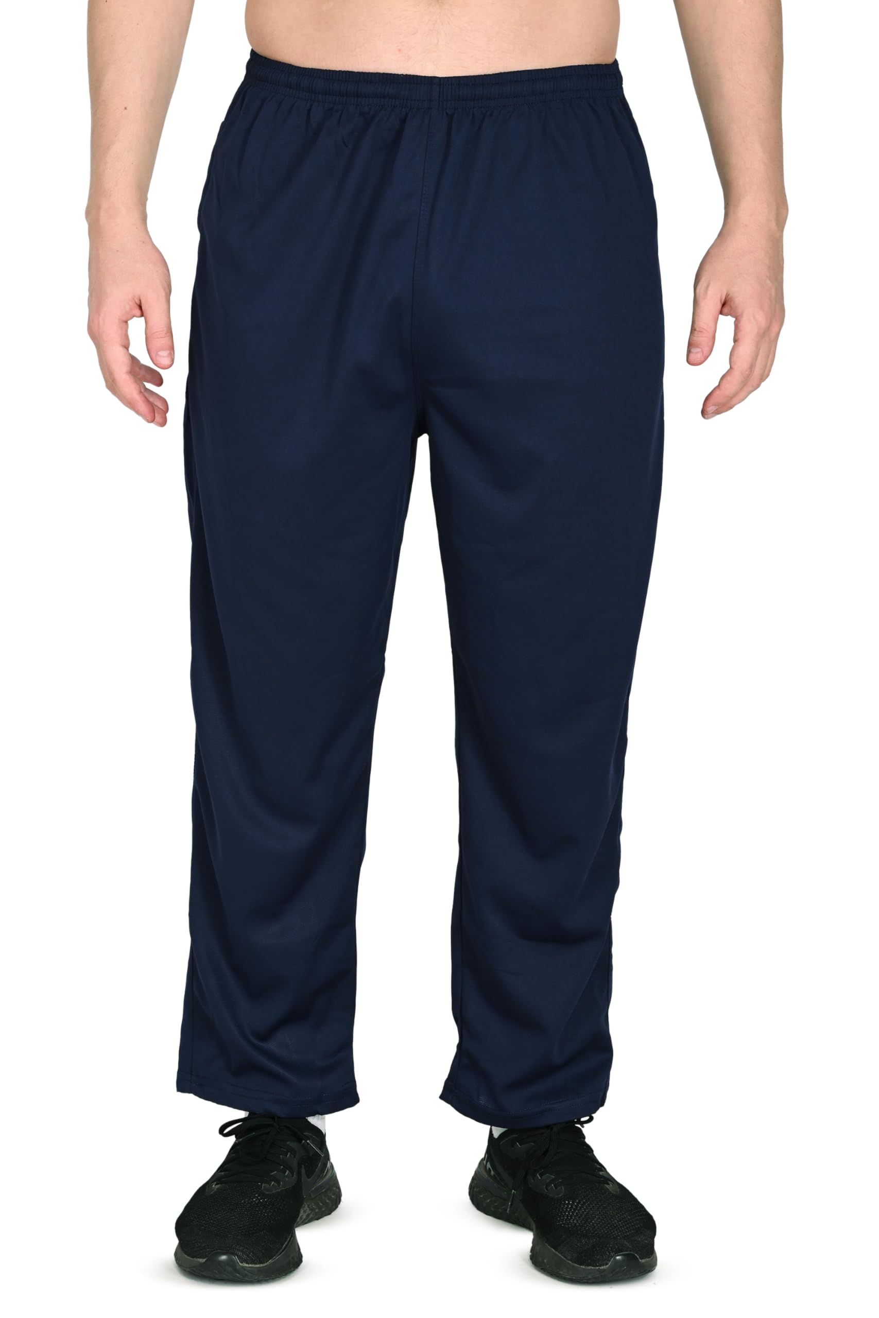 Premium Dryfit Cotton Track Pants, Elastic Waistband with Dual Zip Pockets, Regular Fit, Breathable Casual Trousers for Men Size S to 6XL,-image-28