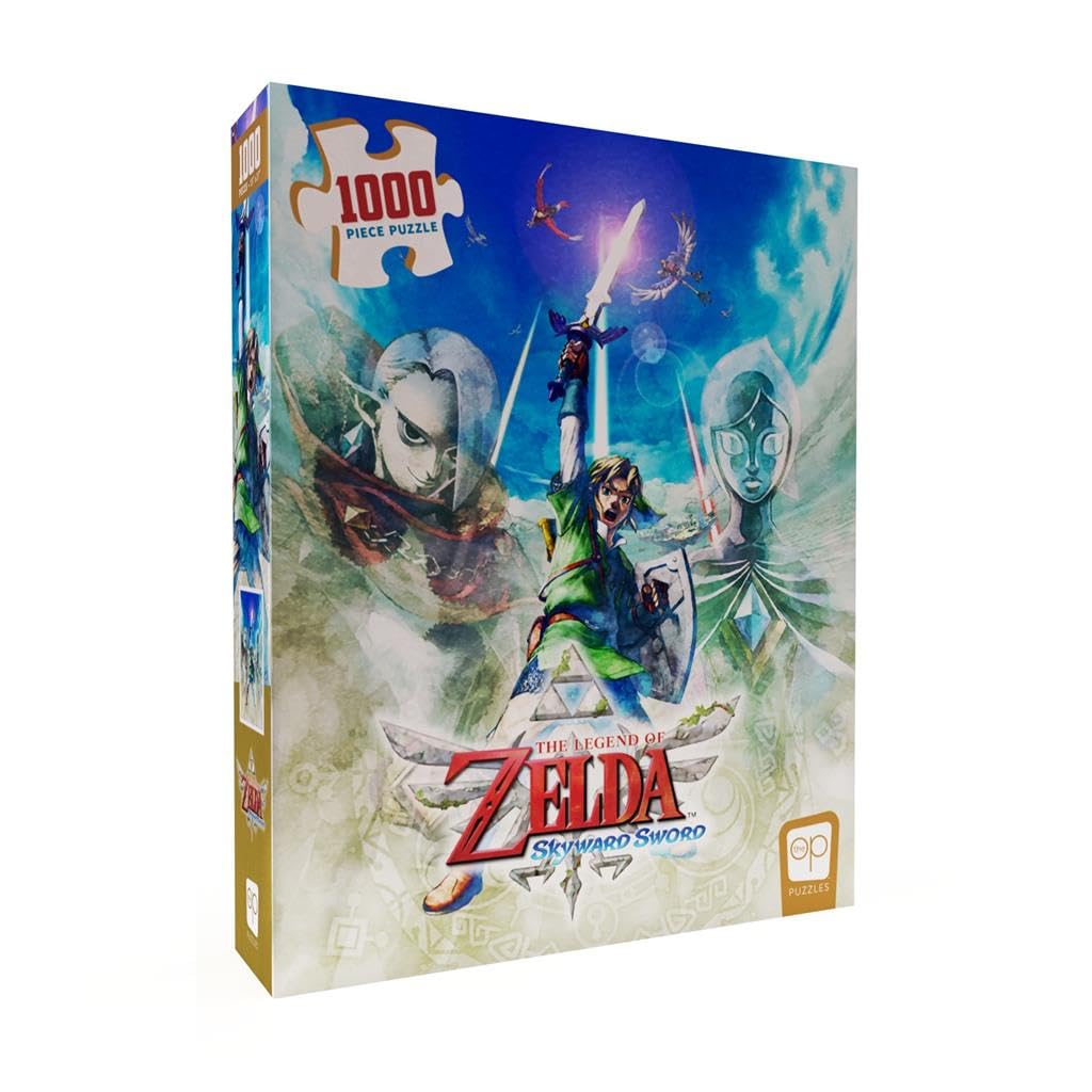 The Legend of Zelda “Skyward Sword” 1,000 Piece Jigsaw Puzzle | Collectible Puzzle Artwork Featuring Link, Ghirahim, and Fi | Officially-Licensed