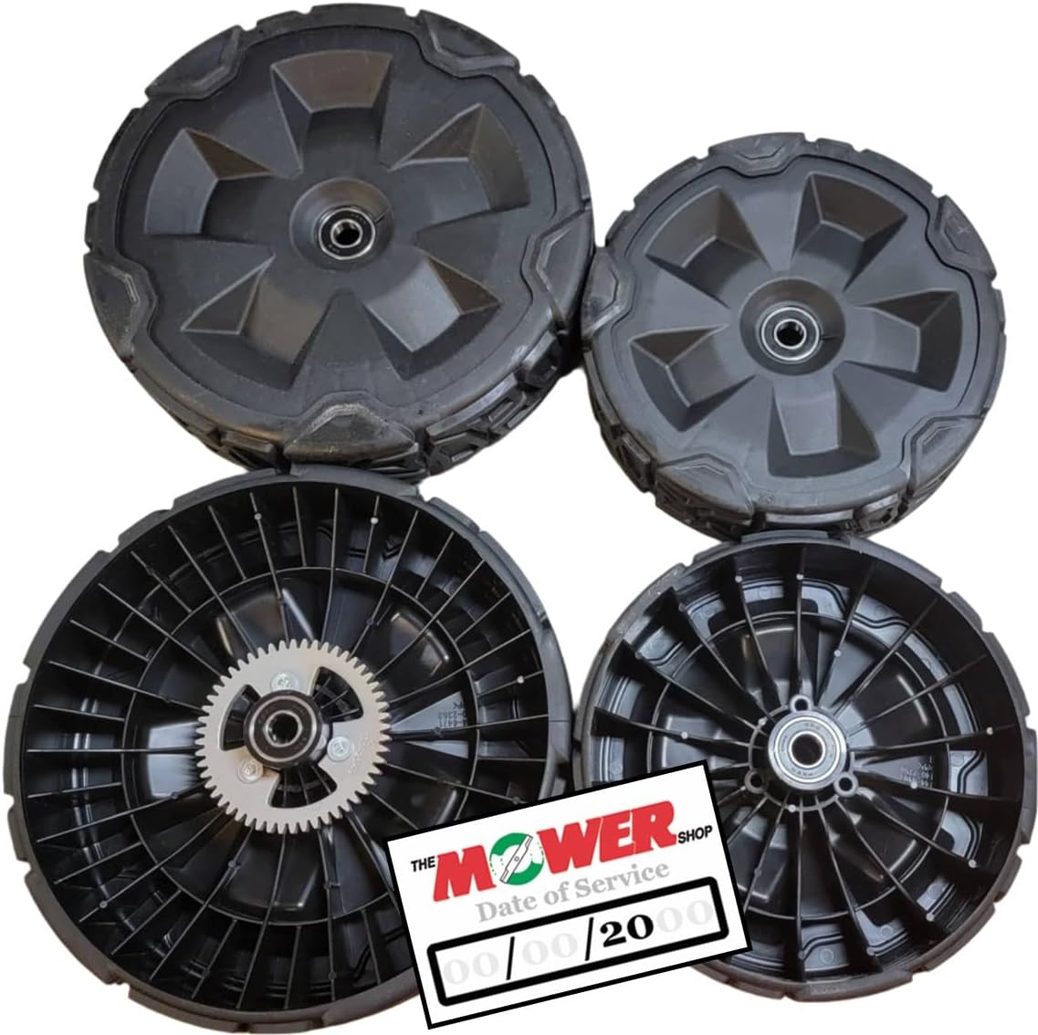 The Mower Shop Wheel Set for Toro Super Recycler Lawnmowers (Qty. 2 of 144-6469 & Qty. 2 of 163-7210 formally 144-6474)