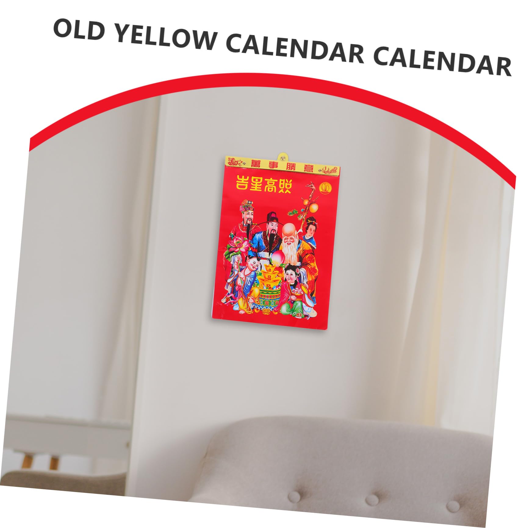 Hemobllo Calendario Cinese Lunare 2026 Anno del Cavallo con Strappo Giornaliero, Carta Elegante, Design Unico per Casa e Ufficio