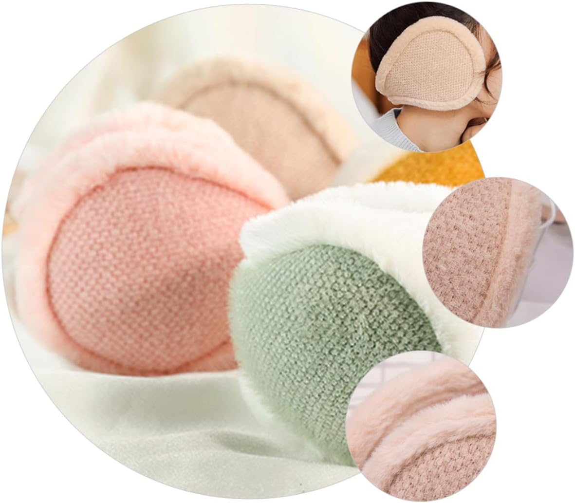 Baluue Windproof Plush Earmuffs Winter Warm Ear Warmers Foldable Soft Ear Covers for Men and Women Outdoor Cold Weather Protection Random Color