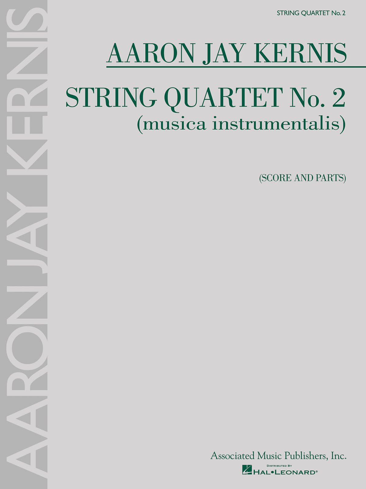 String Quartet No. 2 édition musica instrumentalis de prestige