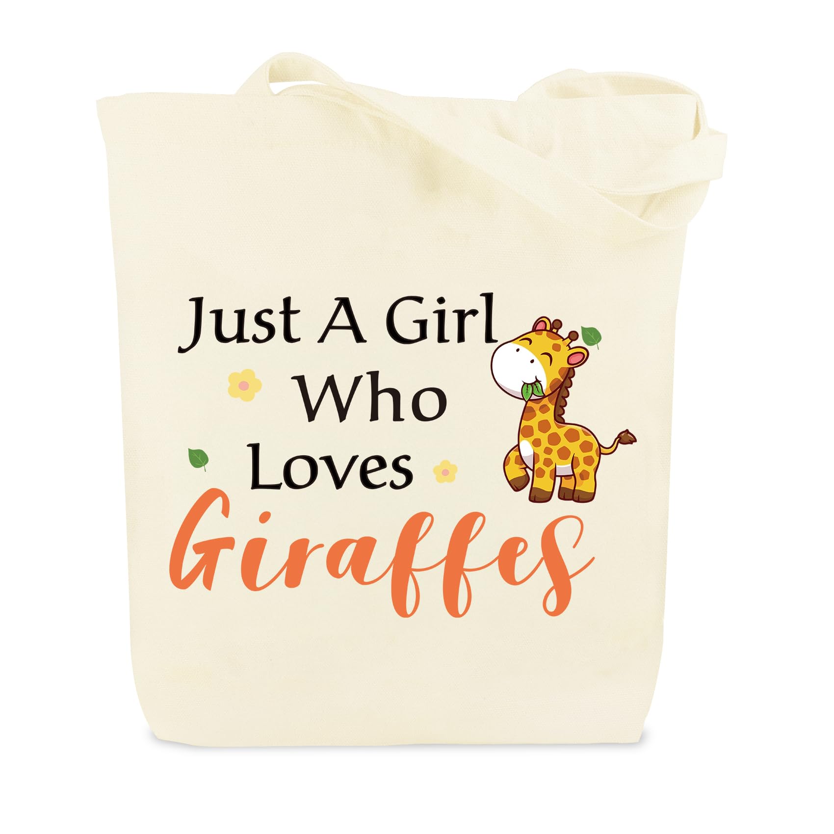 LSVGSAK Giraffe Lovers Canvas Tote Bag Giraffe Gifts for Women Girls Birthday Christmas Giraffes Themed Gifts for Teens Bestie Friend Daughter Wife Sister Girlfriend Shopping Reusable Grocery Bag