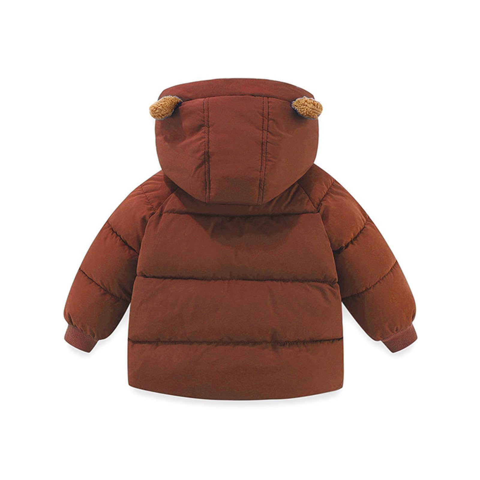 Generisch Vestes mi-saison pour enfant nourrisson bébé garçon fille ours hiver oreilles avec capuche manteau épais chaud vêtements vêtements tenues boues garçons