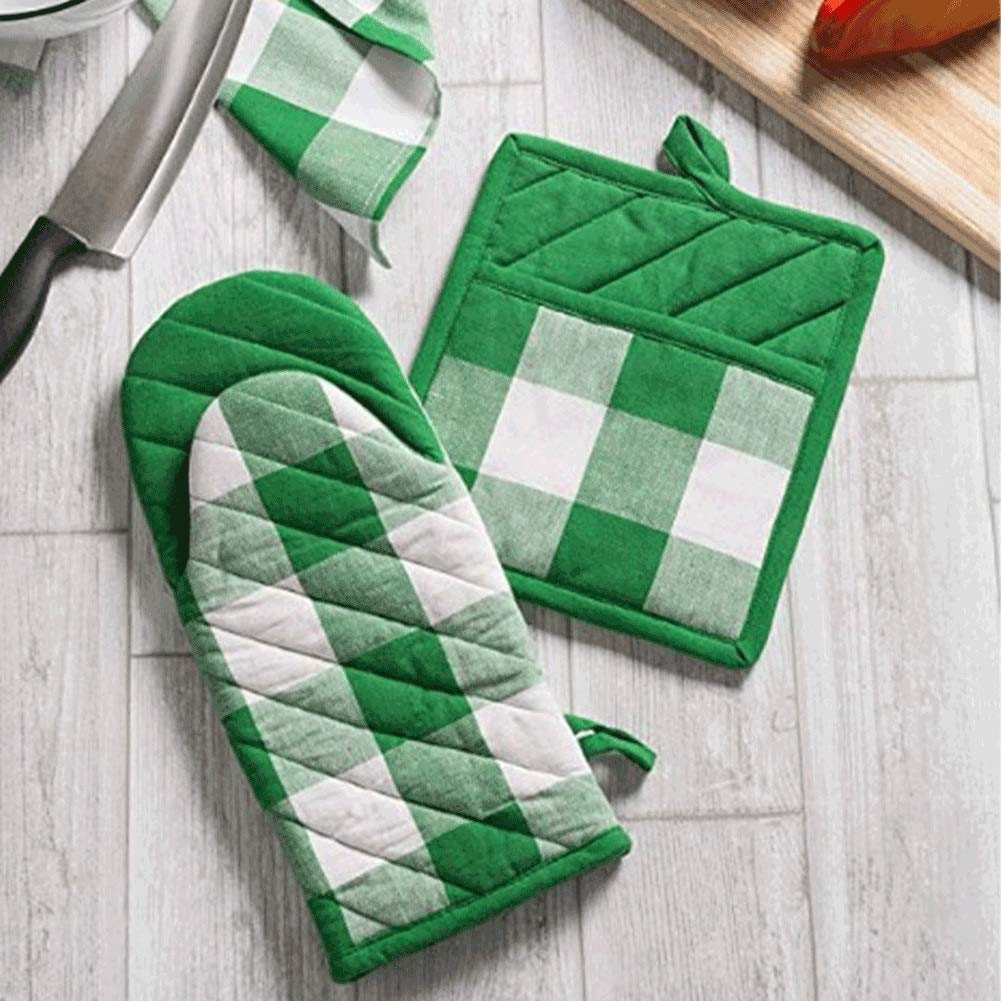 Gant de Four ensablé mitaine de Four résistant à la Chaleur Mitaines de Cuisine adaptées aux Gants d'isolation BBQ Mitaines de Four Chaud Cuisson