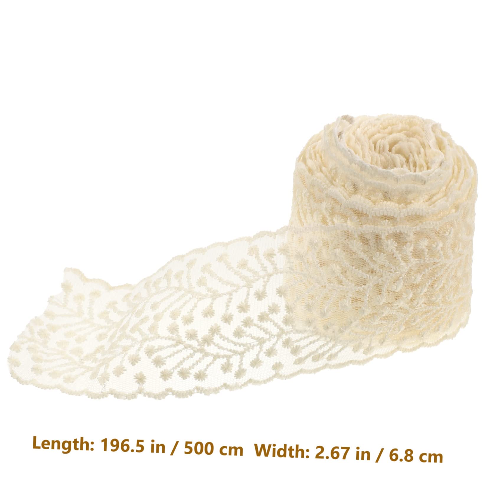 NUOBESTY 4rollos Cinta De Encaje Bordado Para Manualidades Trim Decorativo De Metros Diseño Para Accesorios De Ropa y Diademas