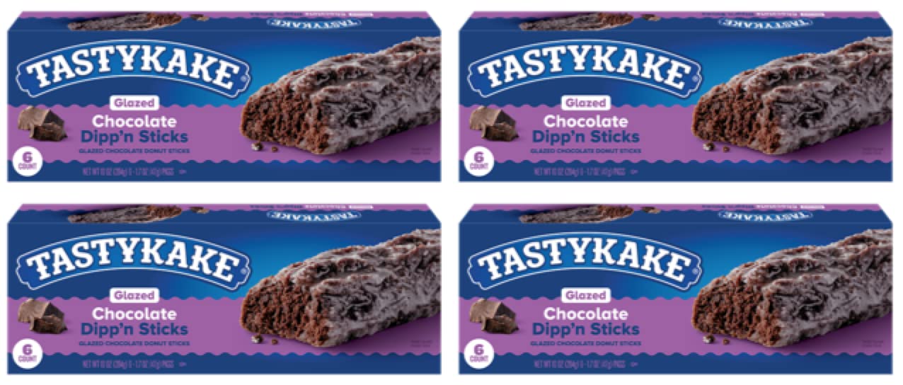 TastyKake Glazed Chocolate Dipp'n Sticks - 4 Pack