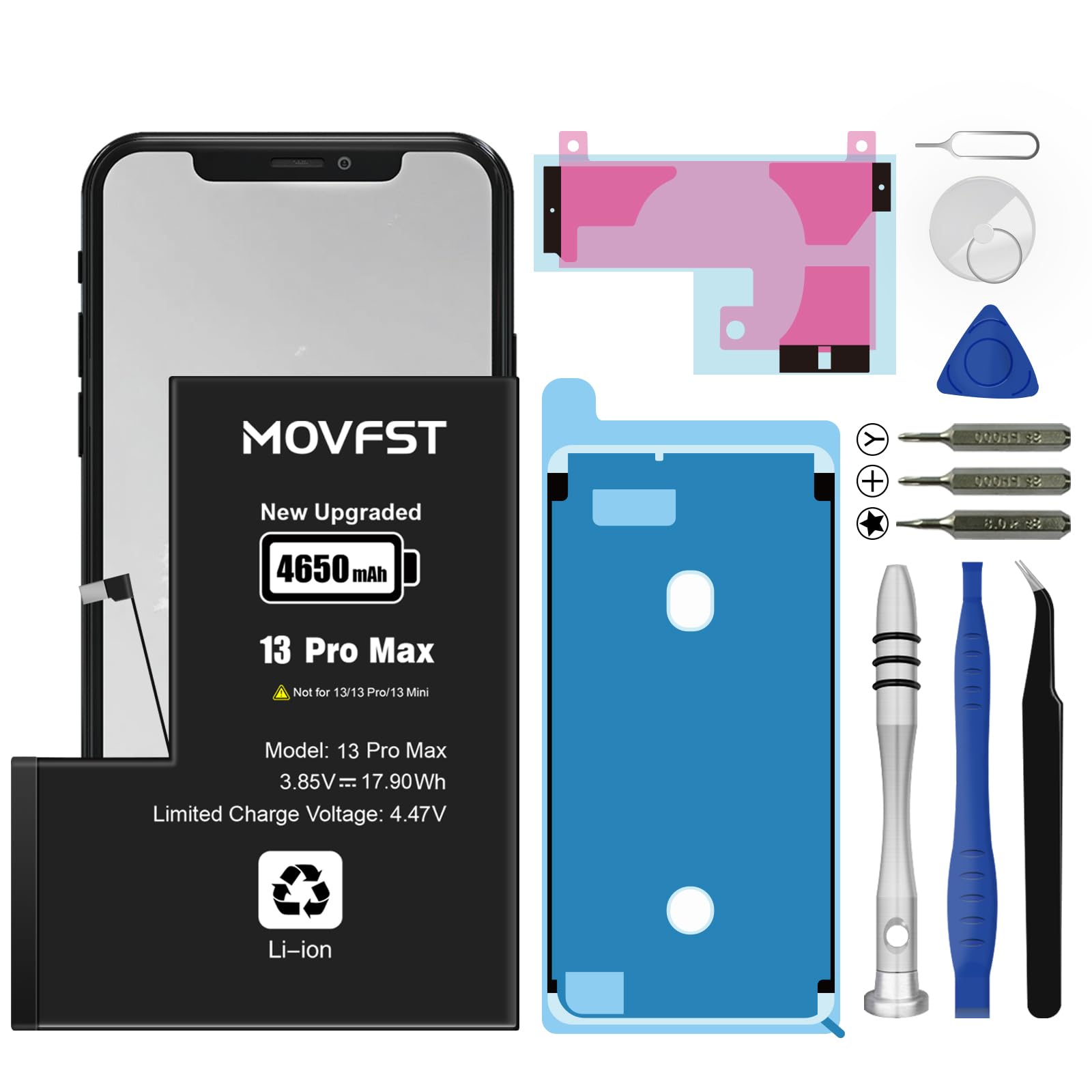 Amazon.com: MOVFST Replacement Battery for iPhone 13 Pro Max