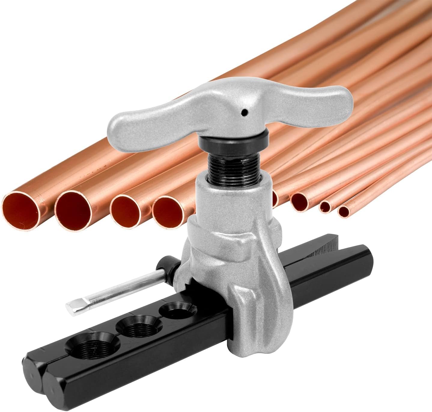 Juego de herramientas para abocardar y cortar tubos de conductos de freno para sistemas de calefacción y refrigeración. Herramienta para abocardar, herramienta para aire acondicionado, 3/16''-3/4''
