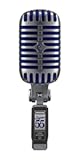 Super 55 Deluxe Vocal Microphone - Vintage Supercardioid Dynamic Unidyne Mic, Iconic Look, Classic Sound - Rugged Die-Cast Casing, Includes 5/8 to 3/8 Thread Adapter and Zippered, Padded Pouch