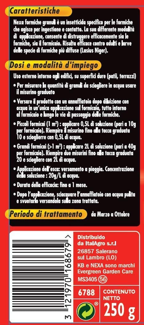 KB Nexa Formiche Granuli, 250g Offerta X 2 Pezzi