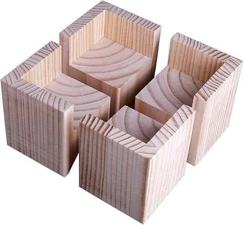 Piernas de muebles de madera maciza tipo L, patas de sofá cama, patas de mesa, proyectos de muebles de bricolaje, para librería, patas de banco,