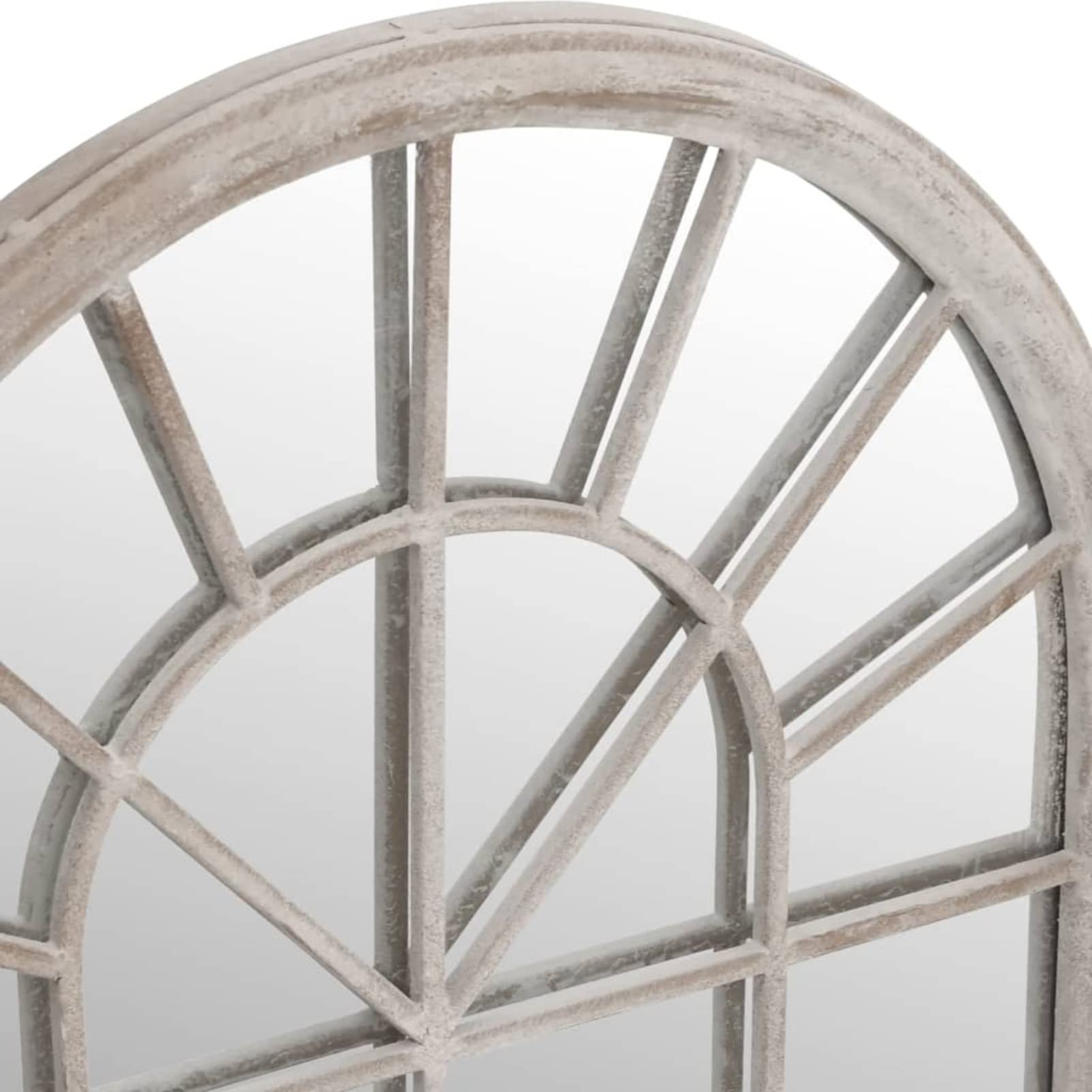 Specchio da Giardino Sabbia 90x45 cm in Ferro per Uso Esterno,Specchio da Parete,Specchio da Parete Moderno,Specchi da Parete-318347