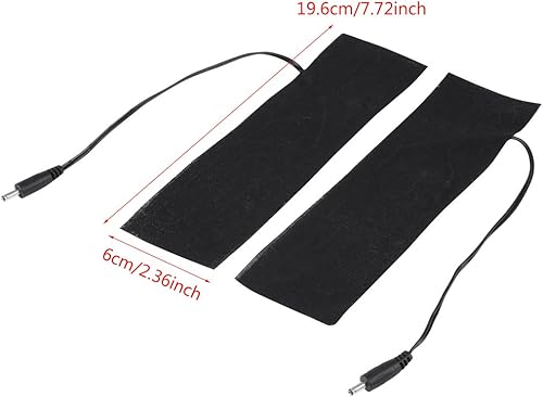 Miniatura 3 de Almohadilla calefactora eléctrica, 1 par de alfombrillas de calefacción USB, fibra de carbono o 5 V USB, almohadillas calefactoras de película de