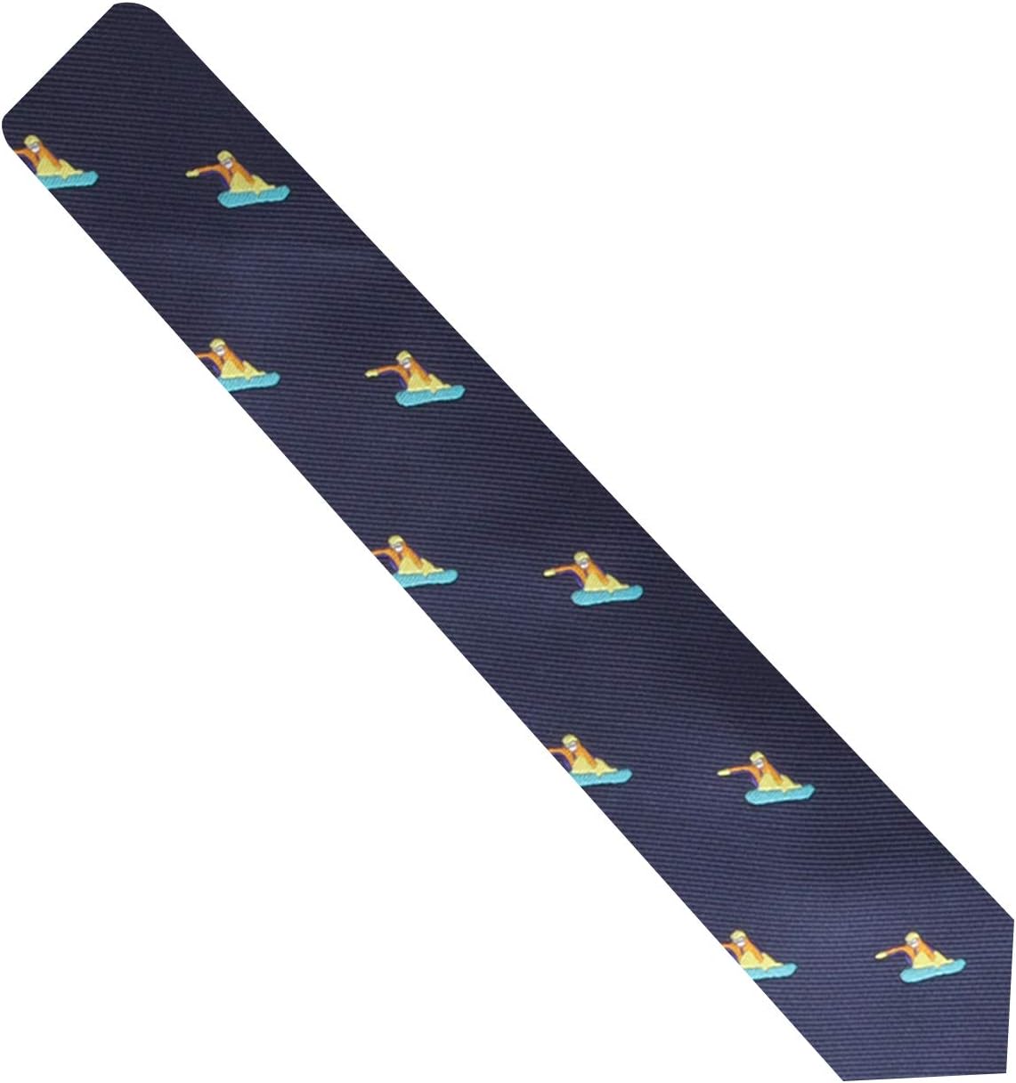 AUSCUFFLINKS Snowboarder Ties for Him Winter Sports Lover Skiing Neckties for Men Wedding Groomsmen Neck Ties for Dad (SNOWBOARDER)