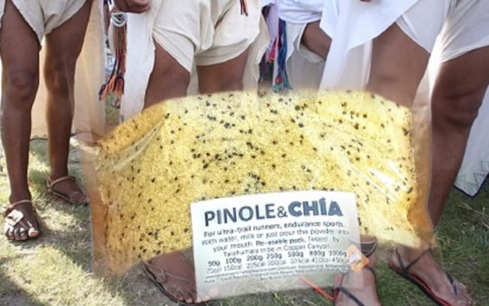 Pinole con cacao y canela para corredores de larga distancia y ultratrail de México 250g