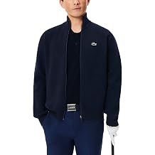 Lacoste Men's Ribbed Knit Zipped Golf Sweater