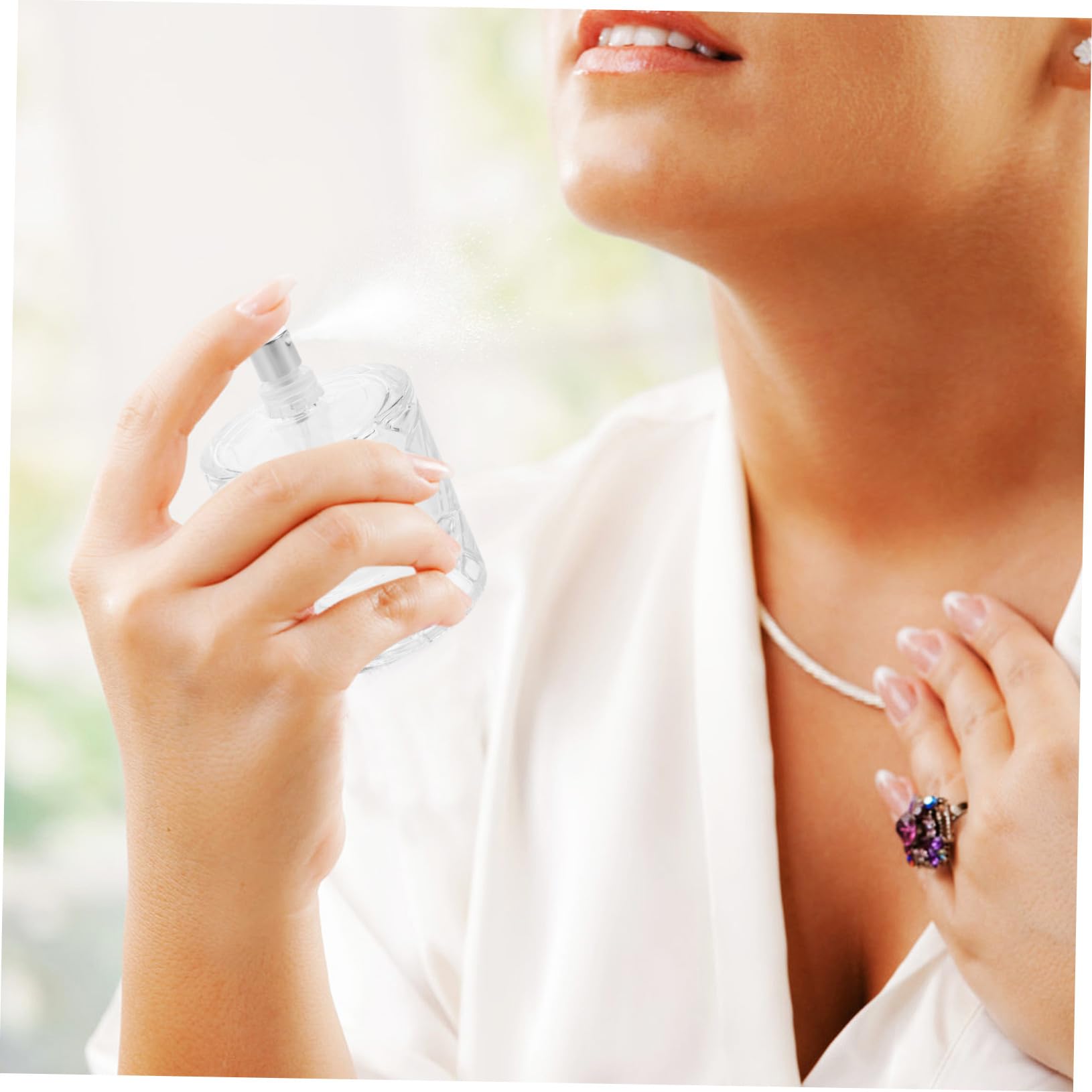 Healeved 3pezzi Flacone di Profumo in Vetro Trasparente da Nebulizzatore Bottiglia di Profumo Vuota Riutilizzabile per Viaggi Contenitore Spray per Cosmetici Profumati