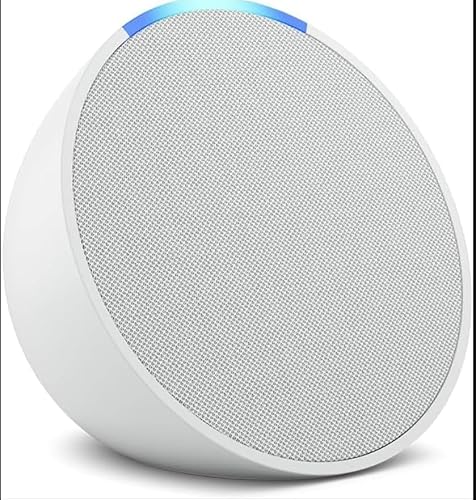 Echo Pop (newest model) | Full sound compact Wi-Fi and Bluetooth smart speaker with Alexa |Glacier White