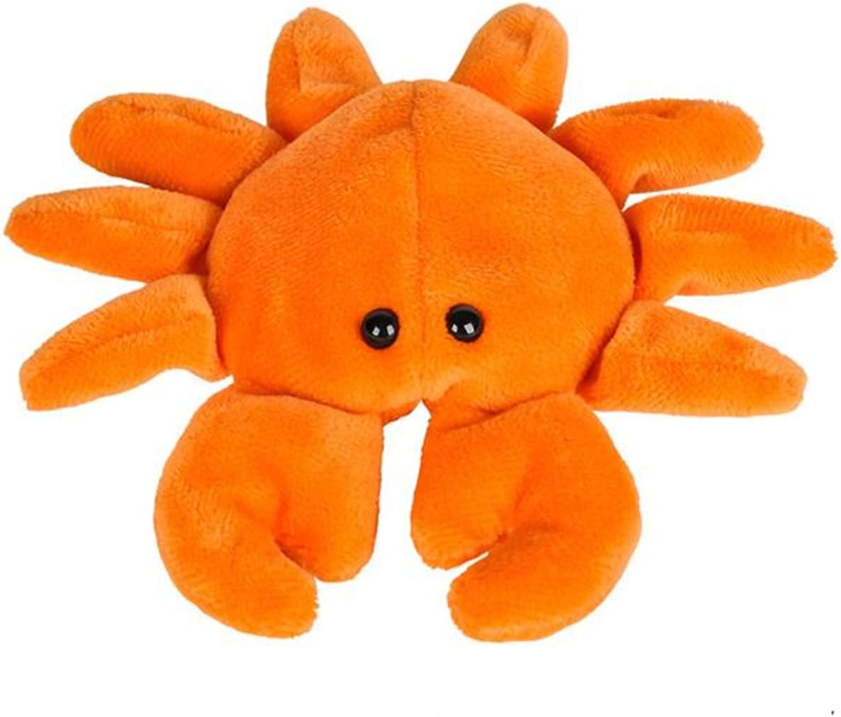 Forest & Twelfth Stuffed Crab, Single Mini Stuffed Animal Plush Toy for Kids, Ocean Party Favors and Goody Bags, Classroom Treasure Box Prizes, Stocking Stuffers (Crab)