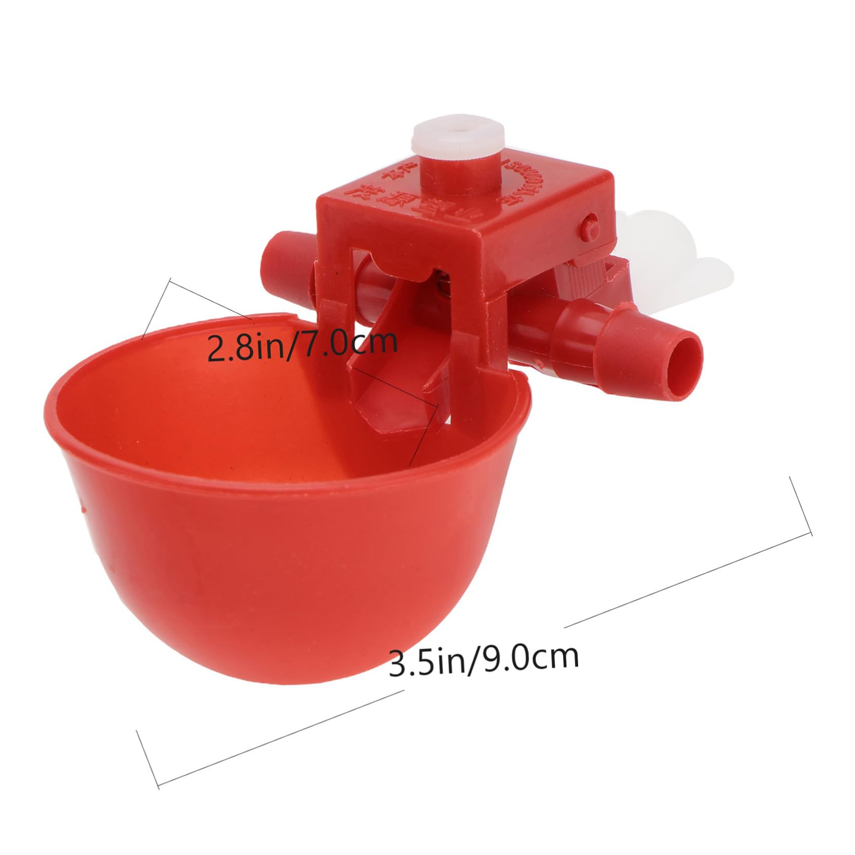 Abbeveratoio Automatico Abs e 30 Pezzi Piccioni Polli Rosso | Sicuro Allevamenti Commerciali per Domestici Casuale e Colore Regolabile , Uso Semplice