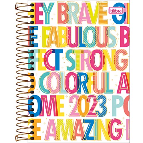 Agenda Espiral Diária 14 x 20 cm Be Nice 2023 - Brave Fabulous - Tilibra