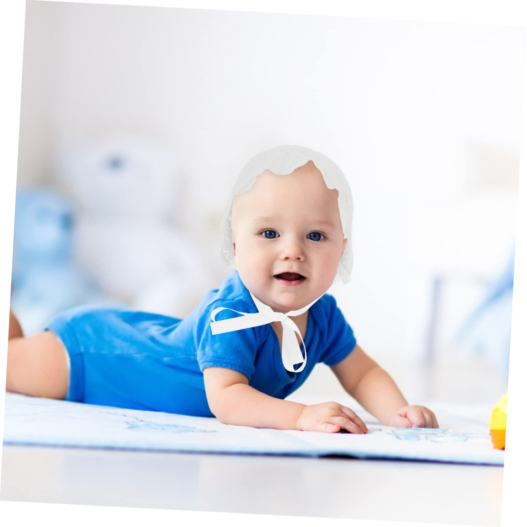 GALPADA Lace Bonnet for Baby Girls Design Comfortable Cotton Multifunctional Use