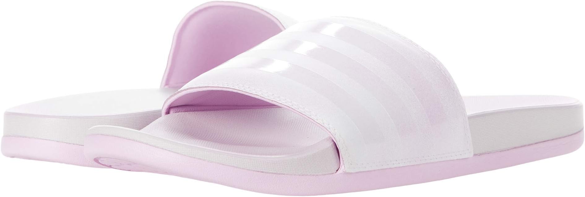 adidas adilette slides lilac