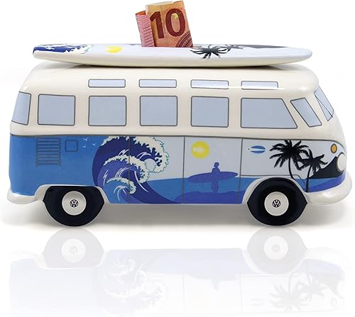Miniatura 5 de BRISA VW Collection - Caja de monedas con tabla de surf en T1 Bus Samba (surfazul)