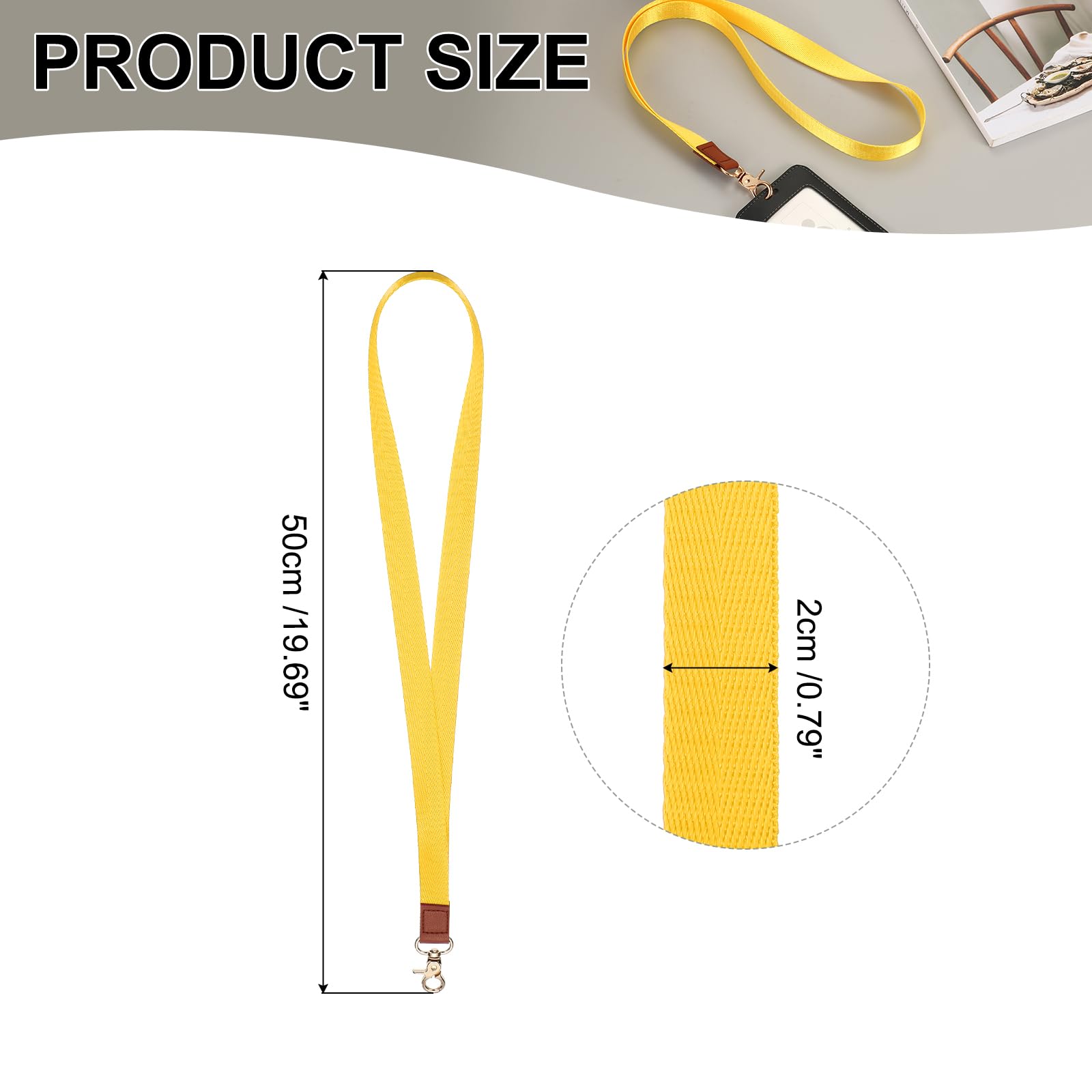 PATIKIL Key Lanyard, Modern Neck Lanyards Strap ID Badges Holder - Image 2