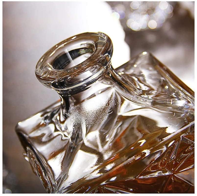 Red-Rubby Whiskey Bottle Decanter for Whisky Scotch, Liquor, Vodka, Wine or Bourbon | Food Grade Bpa Free (800 ML) - Glass | Decanter-3 3