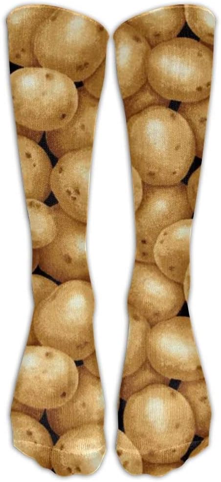 Garden Potatoes Black Knee High Graduated Compression Socks For Women And Men - Best Medical, Nursing, Travel & Flight Socks - Running & Fitness